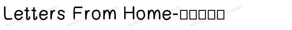 Letters From Home字体转换